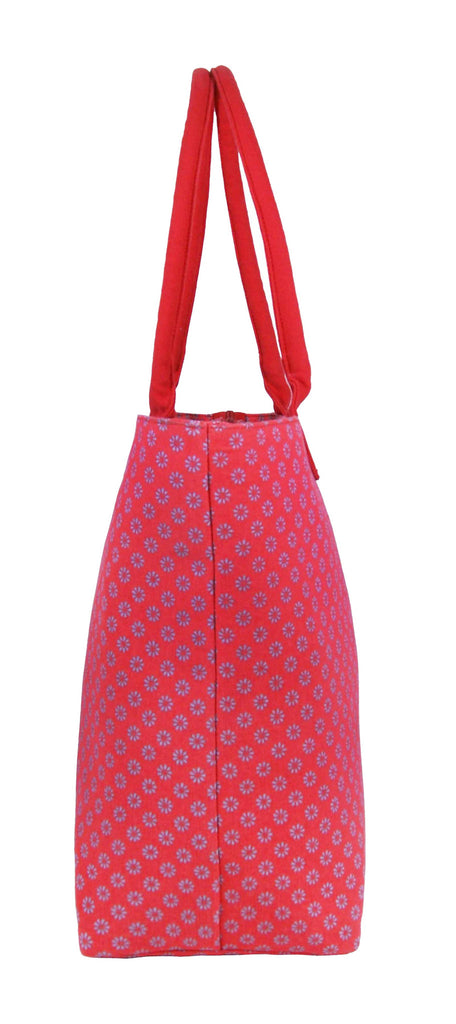 Tote Shopping Beach Handbag Wallflower Pink QL3155Pe