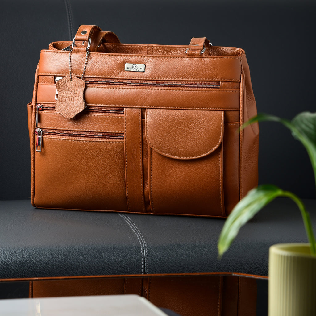 Ladies Leather Handbag, Women's Designer Shoulder Hand Bag QL173