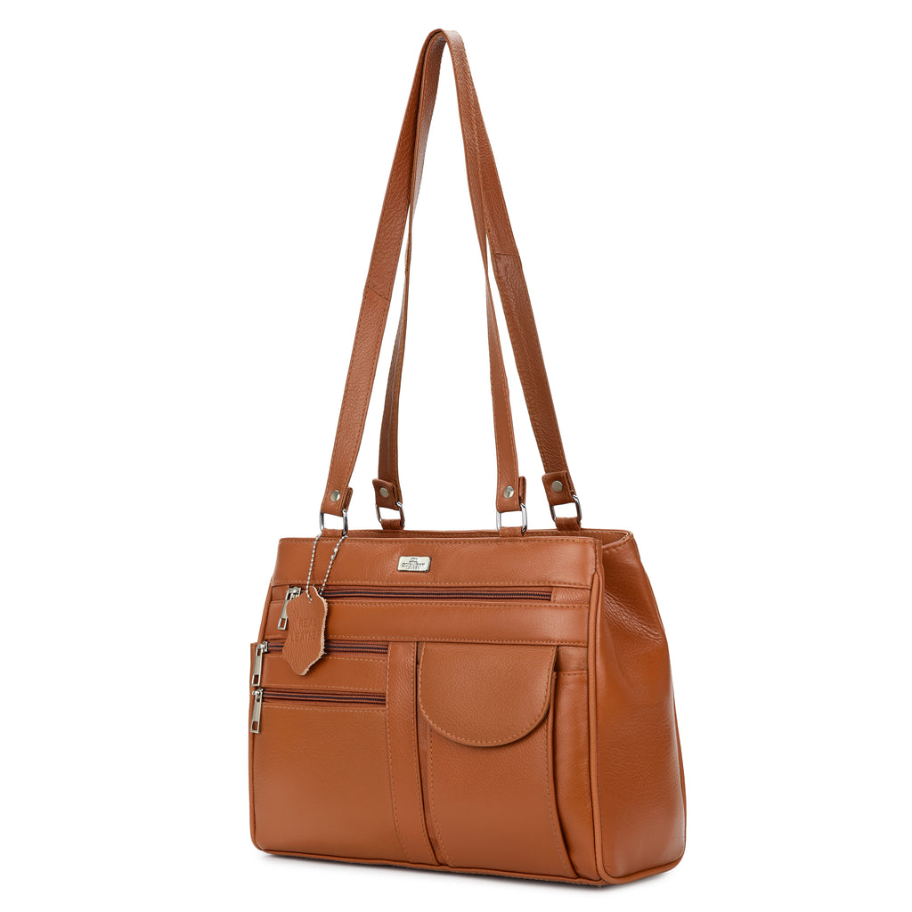 Ladies Leather Handbag, Women's Designer Shoulder Hand Bag QL173