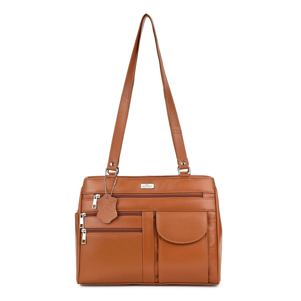 Ladies Leather Handbag, Women's Designer Shoulder Hand Bag QL173
