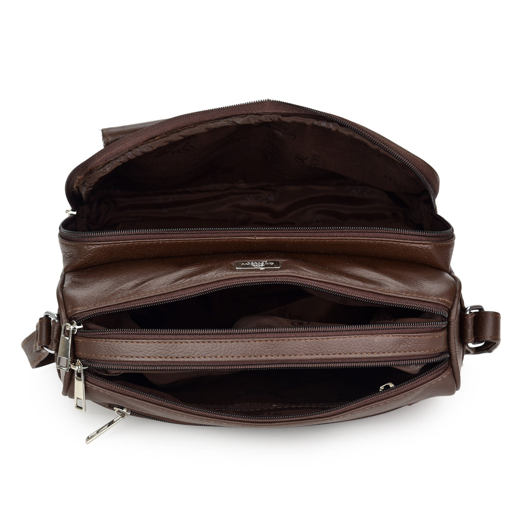 Ladies Real Leather Handbag, Crossbody Womens Shoulder Bag QL189