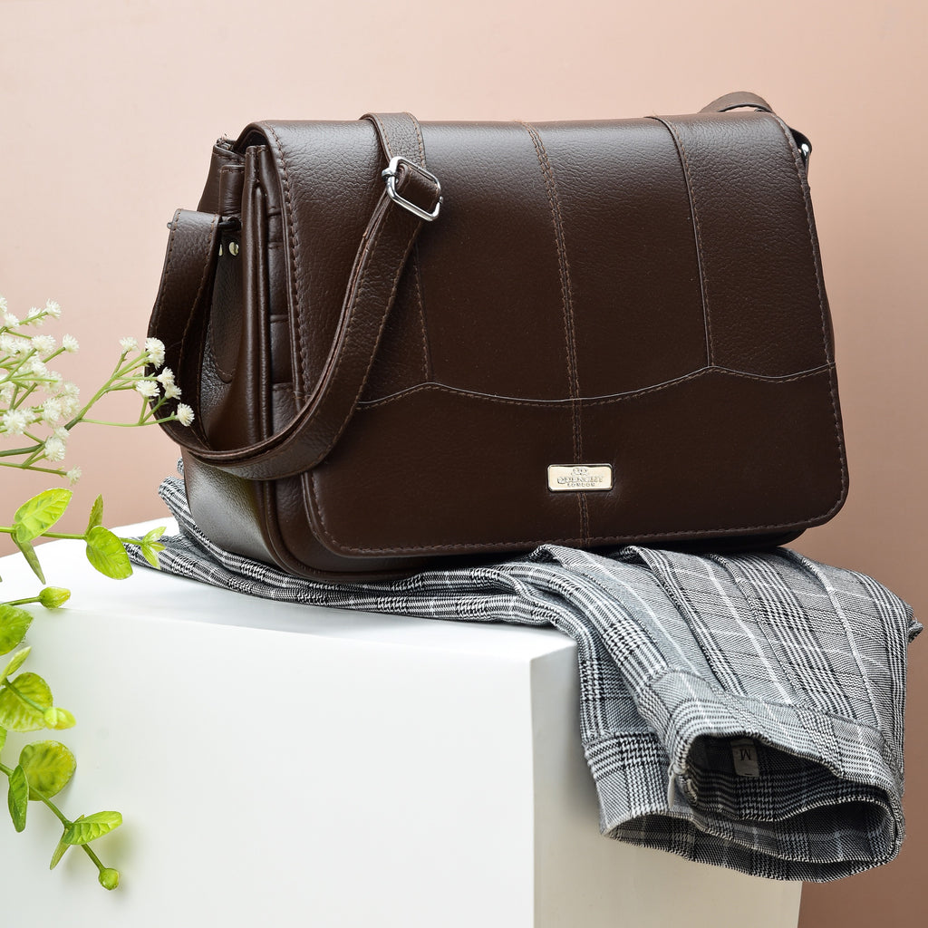 Real Leather Ladies Handbag - Women's Cross Body Shoulder Bag QL966