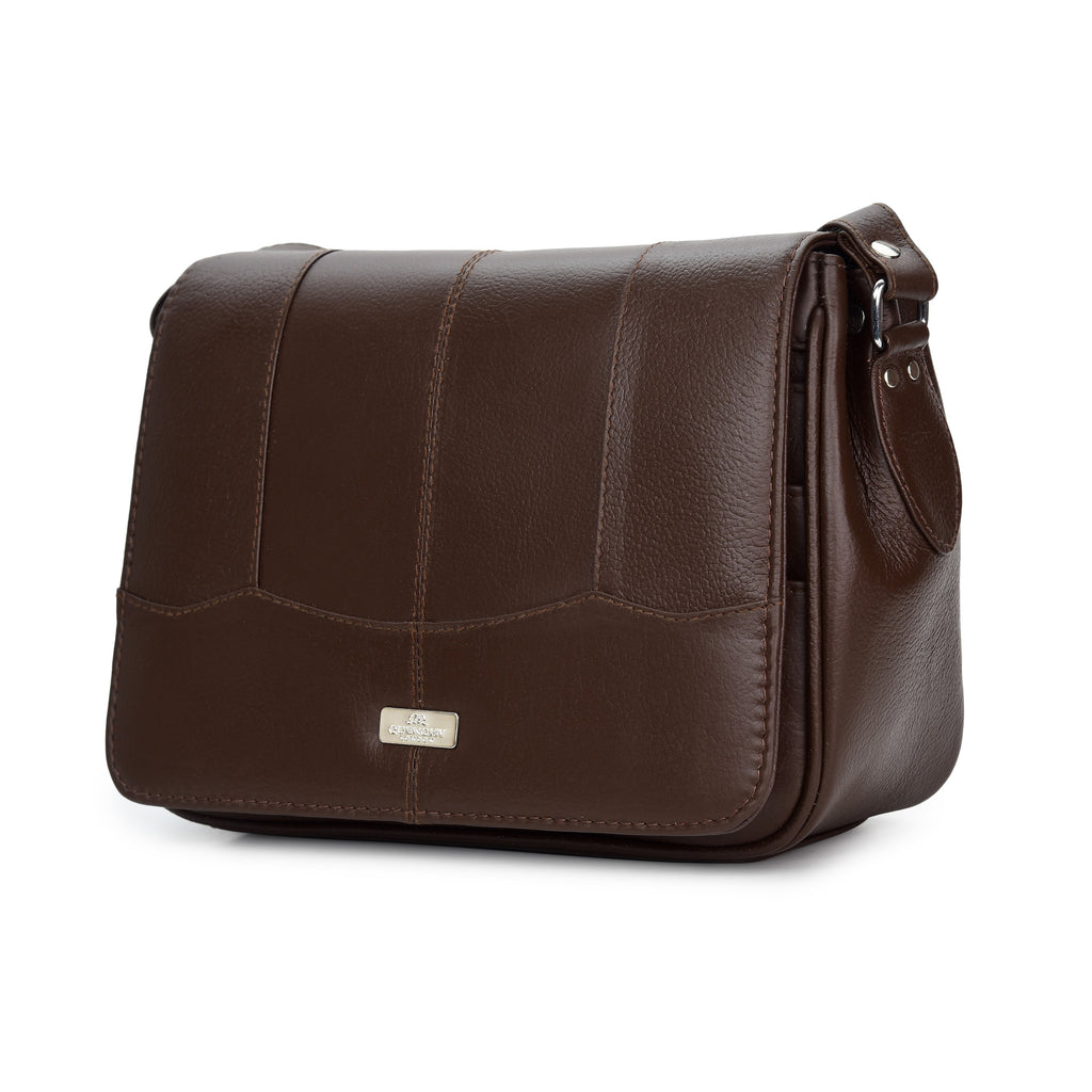 Real Leather Ladies Handbag - Women's Cross Body Shoulder Bag QL966