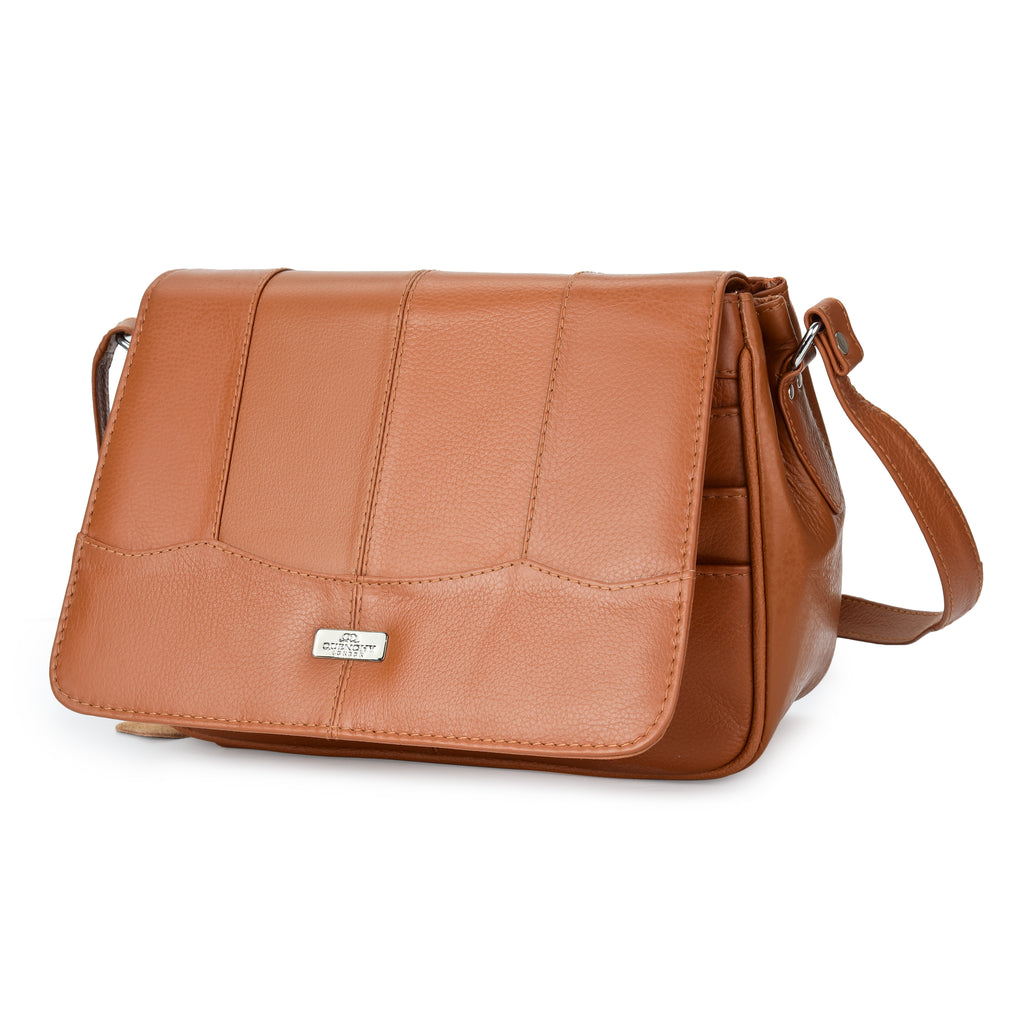 Real Leather Ladies Handbag - Women's Cross Body Shoulder Bag QL966