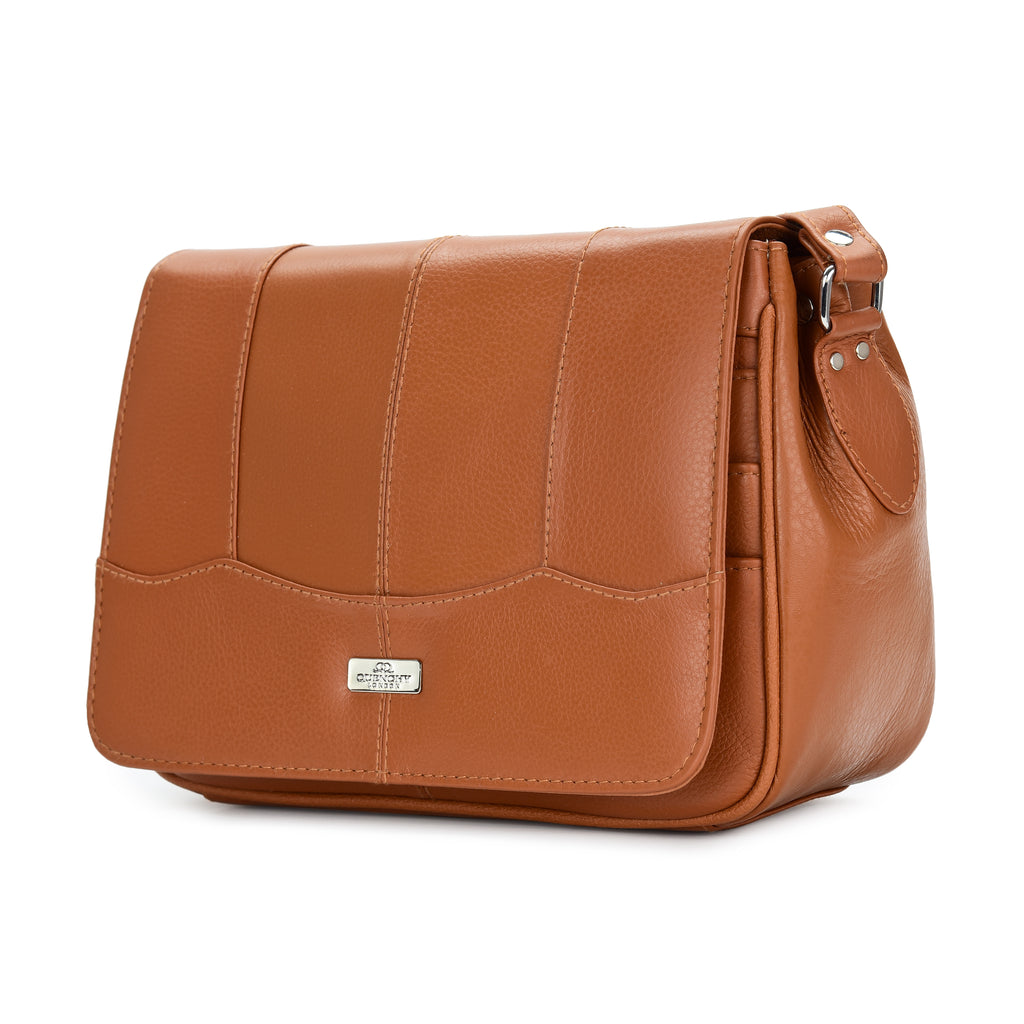 Real Leather Ladies Handbag - Women's Cross Body Shoulder Bag QL966