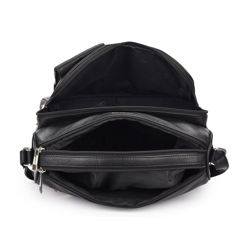 Ladies Real Leather Handbag, Crossbody Womens Shoulder Bag QL189
