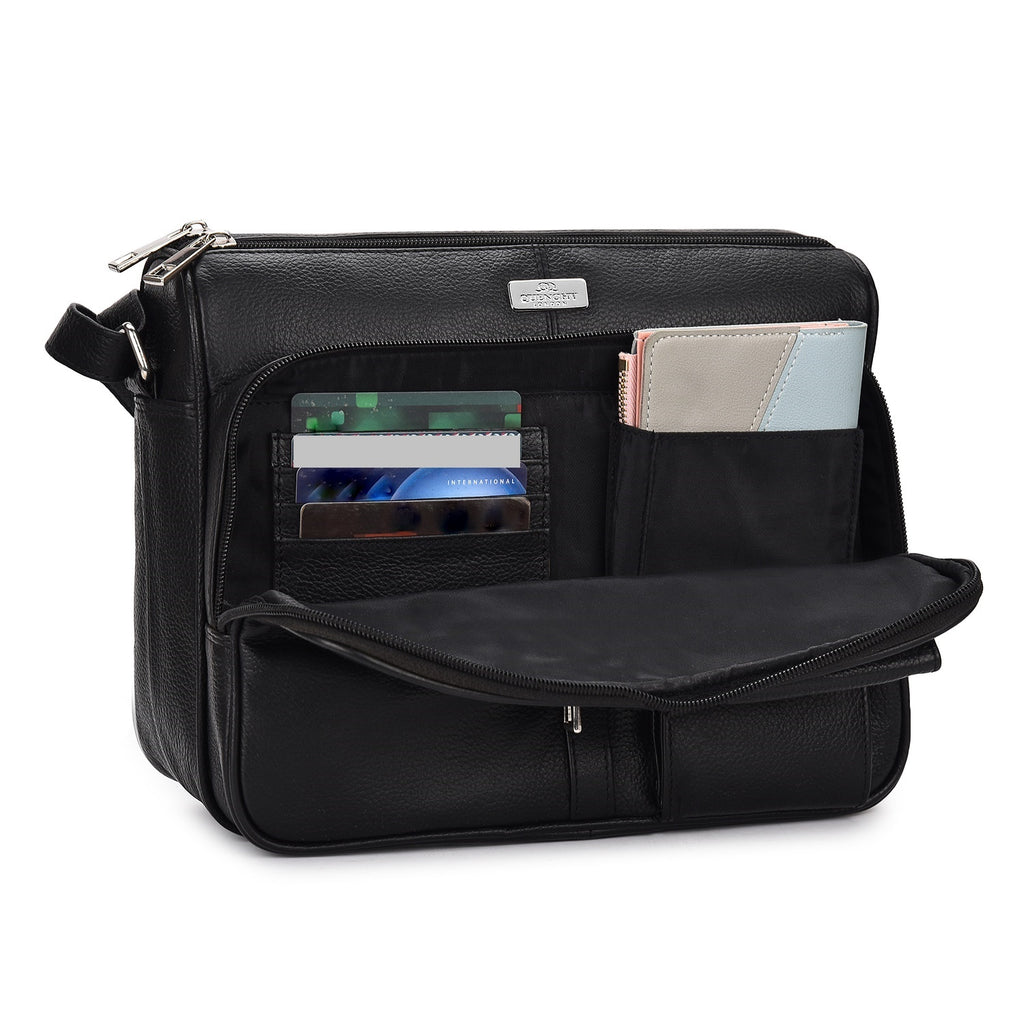 Ladies Real Leather Handbag, Crossbody Womens Shoulder Bag QL189