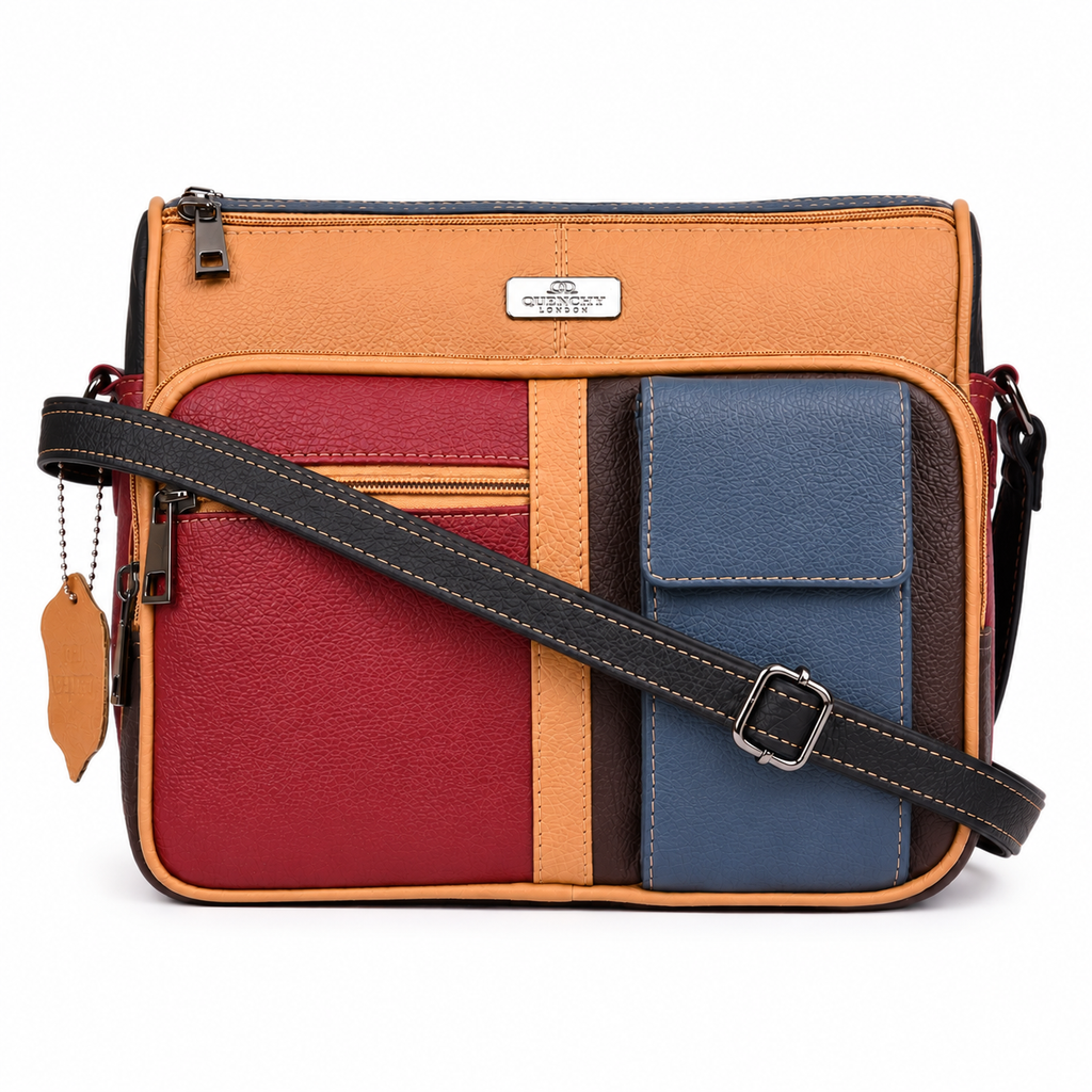 Ladies Real Leather Handbag, Crossbody Womens Shoulder Bag QL189