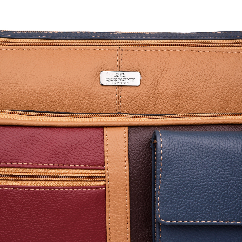 Ladies Real Leather Handbag, Crossbody Womens Shoulder Bag QL189