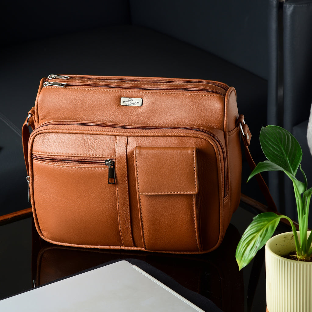 Ladies Real Leather Handbag, Crossbody Womens Shoulder Bag QL189