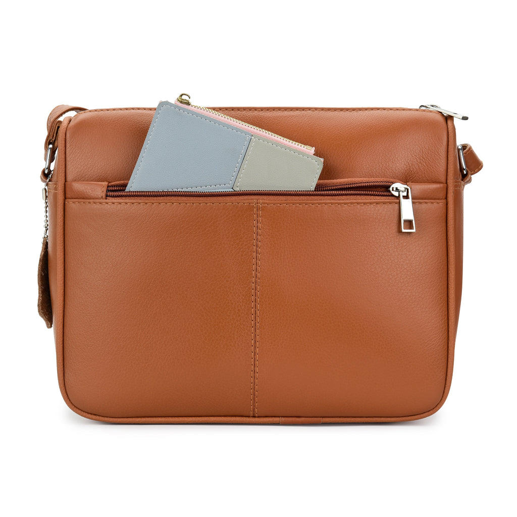 Ladies Real Leather Handbag, Crossbody Womens Shoulder Bag QL189
