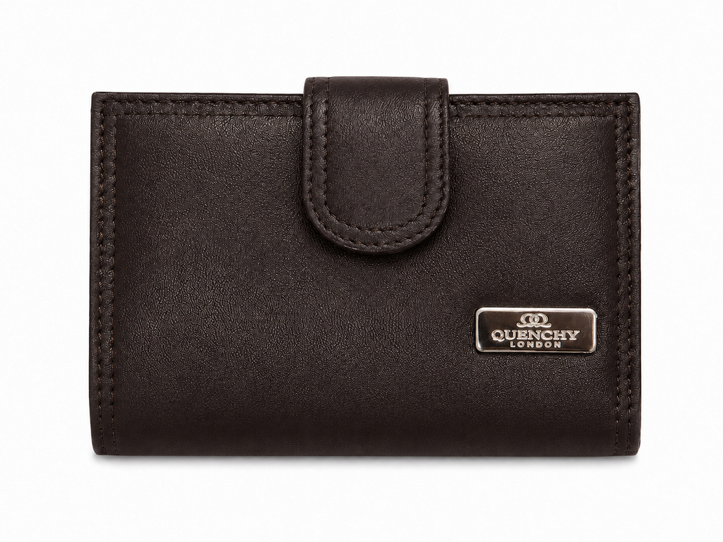 Ladies RFID BLOCKING Leather Purse, 8 Credit Card PROTECTED Spaces Gift Box Available QL439M