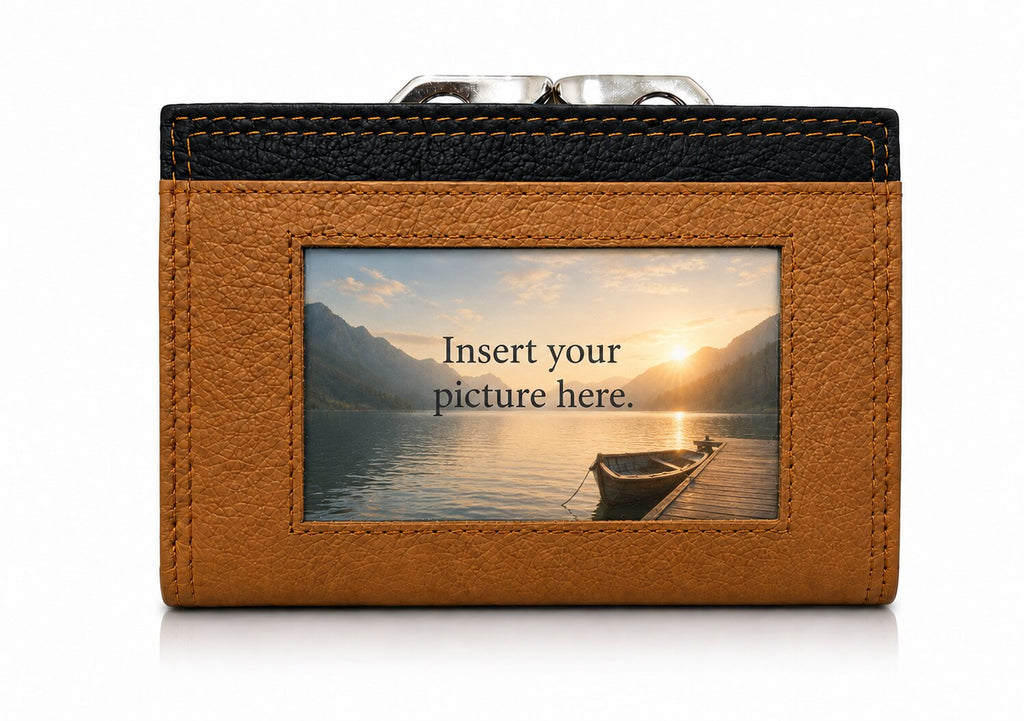 Ladies RFID BLOCKING Leather Purse, 8 Credit Card PROTECTED Spaces Gift Box Available QL439M