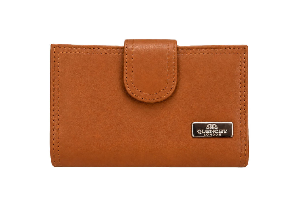 Ladies RFID BLOCKING Leather Purse, 8 Credit Card PROTECTED Spaces Gift Box Available QL439M