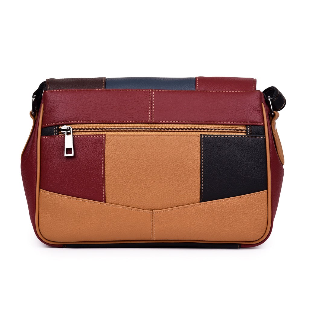 Real Leather Ladies Handbag - Women's Cross Body Shoulder Bag QL966