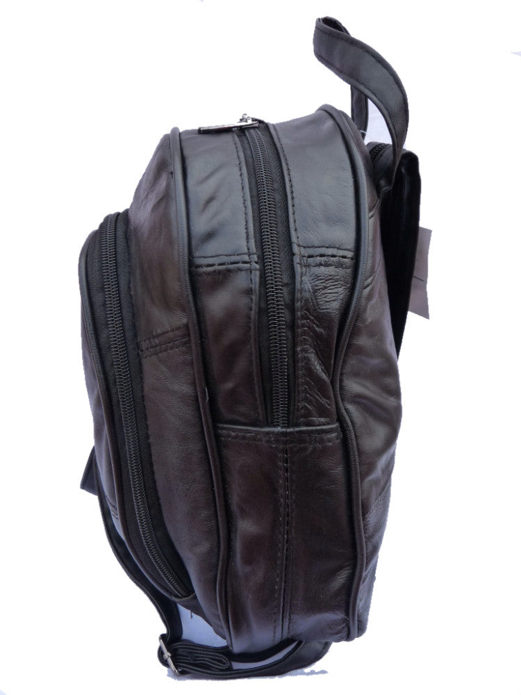 Leather Backpack Rucksack Ladies Womens QL948 side view