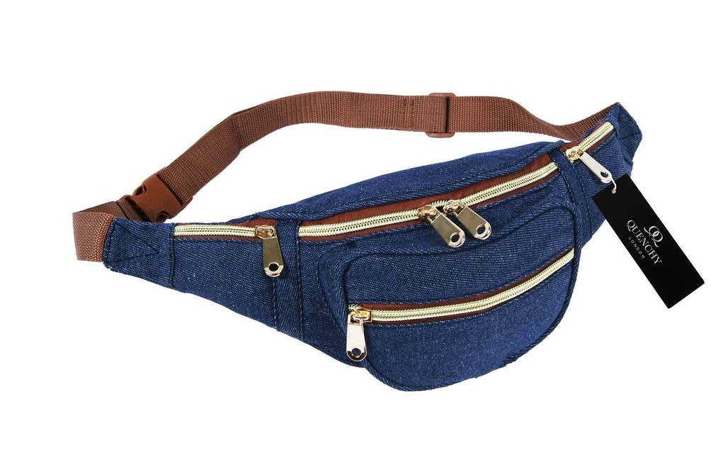 Festival Holiday Bumbag in navy denim cloth Q4156N