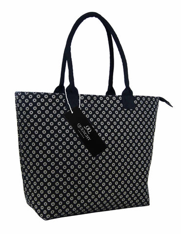 Tote Shopping Beach Handbag Wallflower Black QL3155Kf