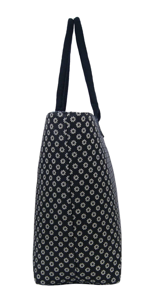 Tote Shopping Beach Handbag Wallflower Black QL3155Ke