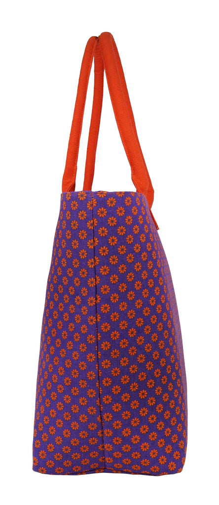 Tote Shopping Beach Handbag Wallflower Purple QL3155Pue