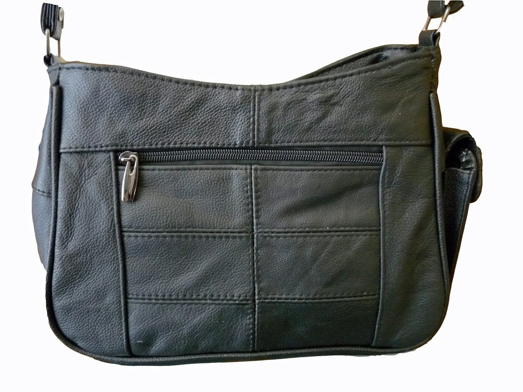 Leather Ladies Cross Body Bags QL743 rear view