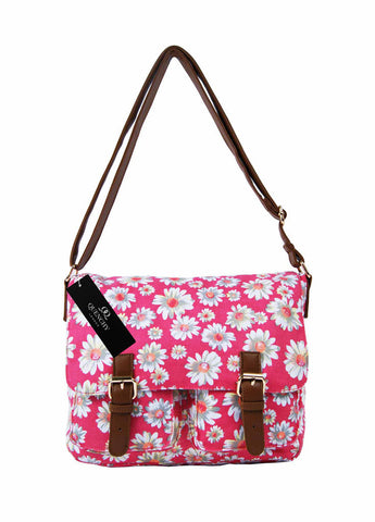 Festival Holiday Satchel in pink floral Print Q5151P