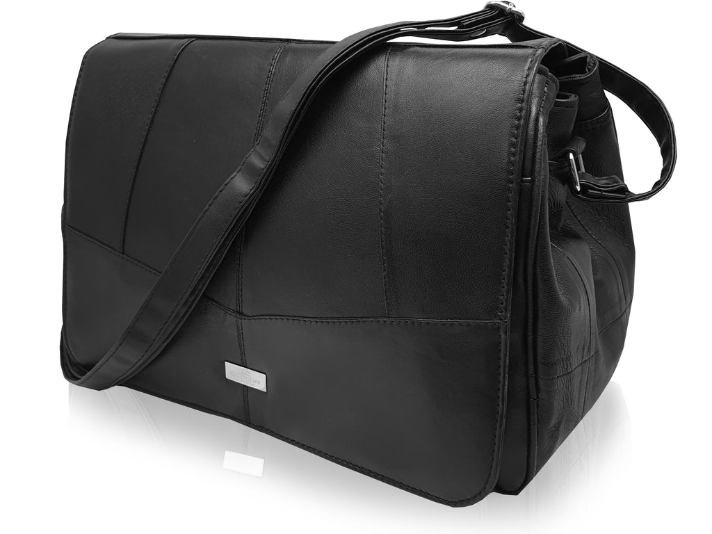 Real Leather Black Handbag QL975S