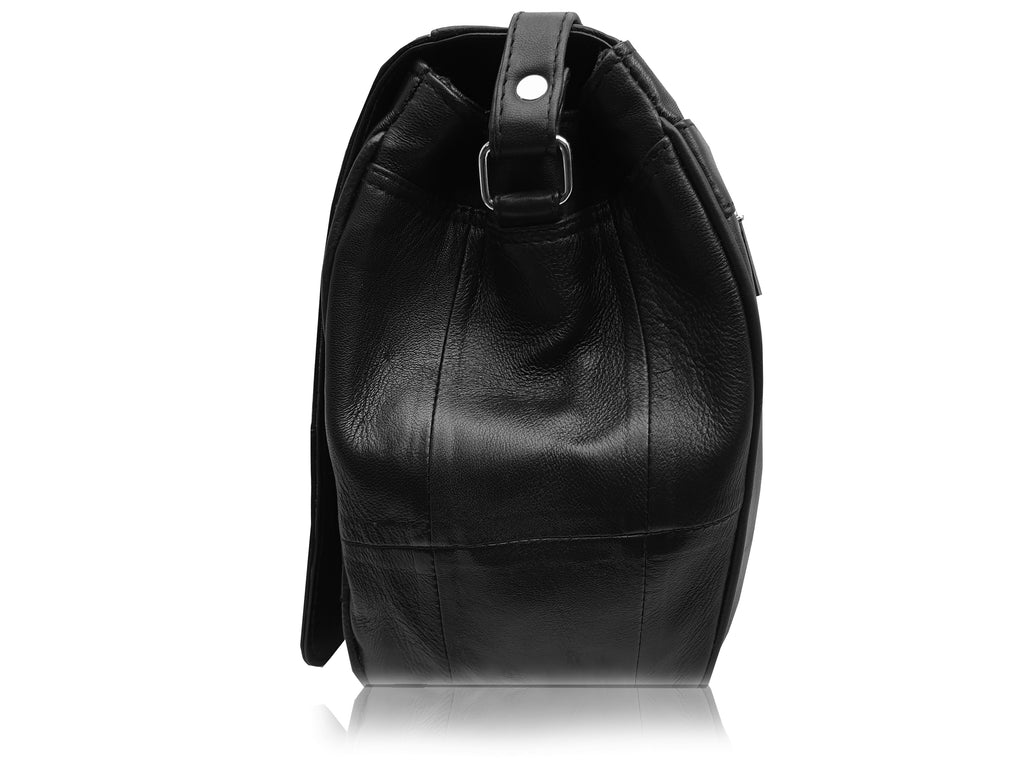 Real Leather Black Handbag QL975S