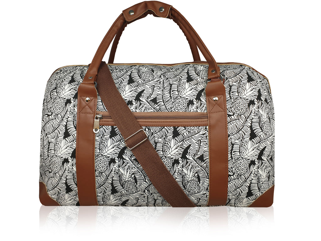 Ladies Canvas Travel Weekend Holdall, Sport and Gym Duffle Bag Multi