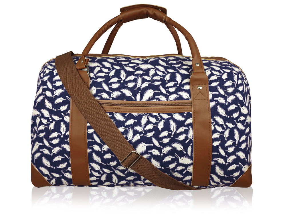 Ladies Canvas Travel Weekend Holdall, Sport and Gym Duffle Bag Multi