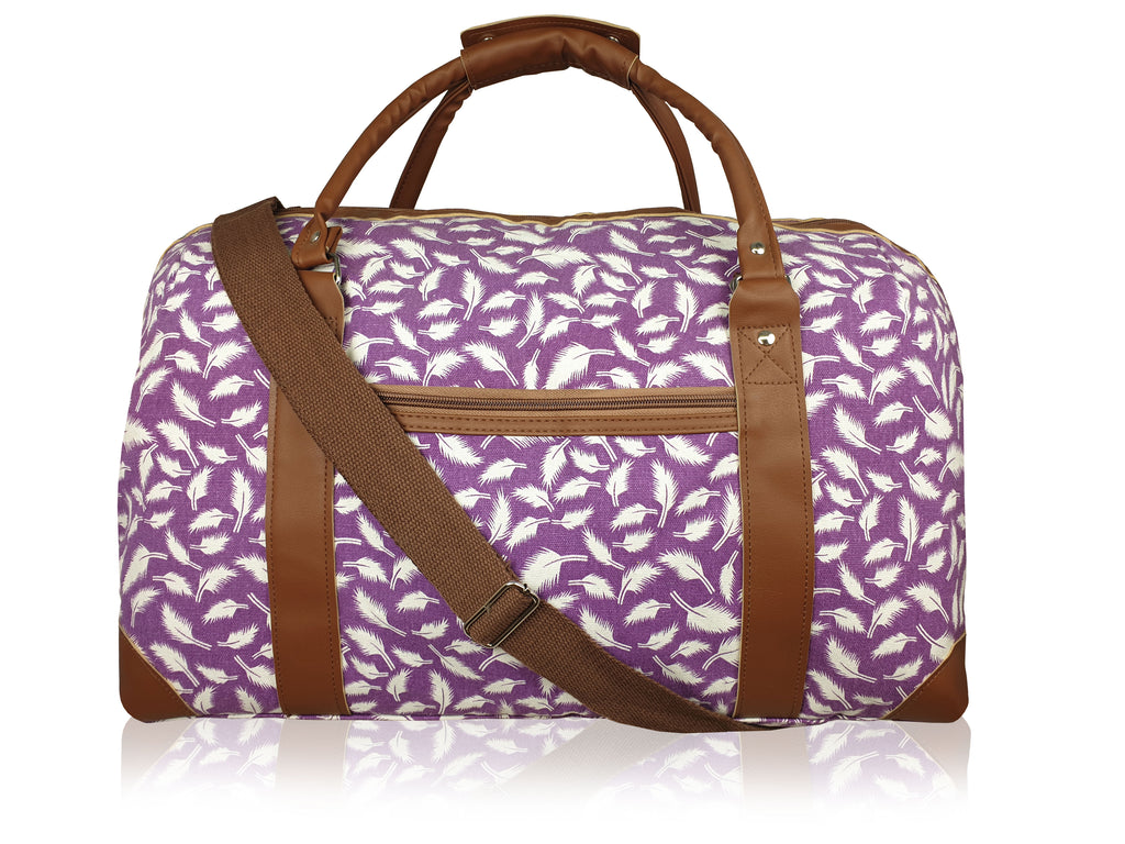Ladies Canvas Travel Weekend Holdall, Sport and Gym Duffle Bag Multi