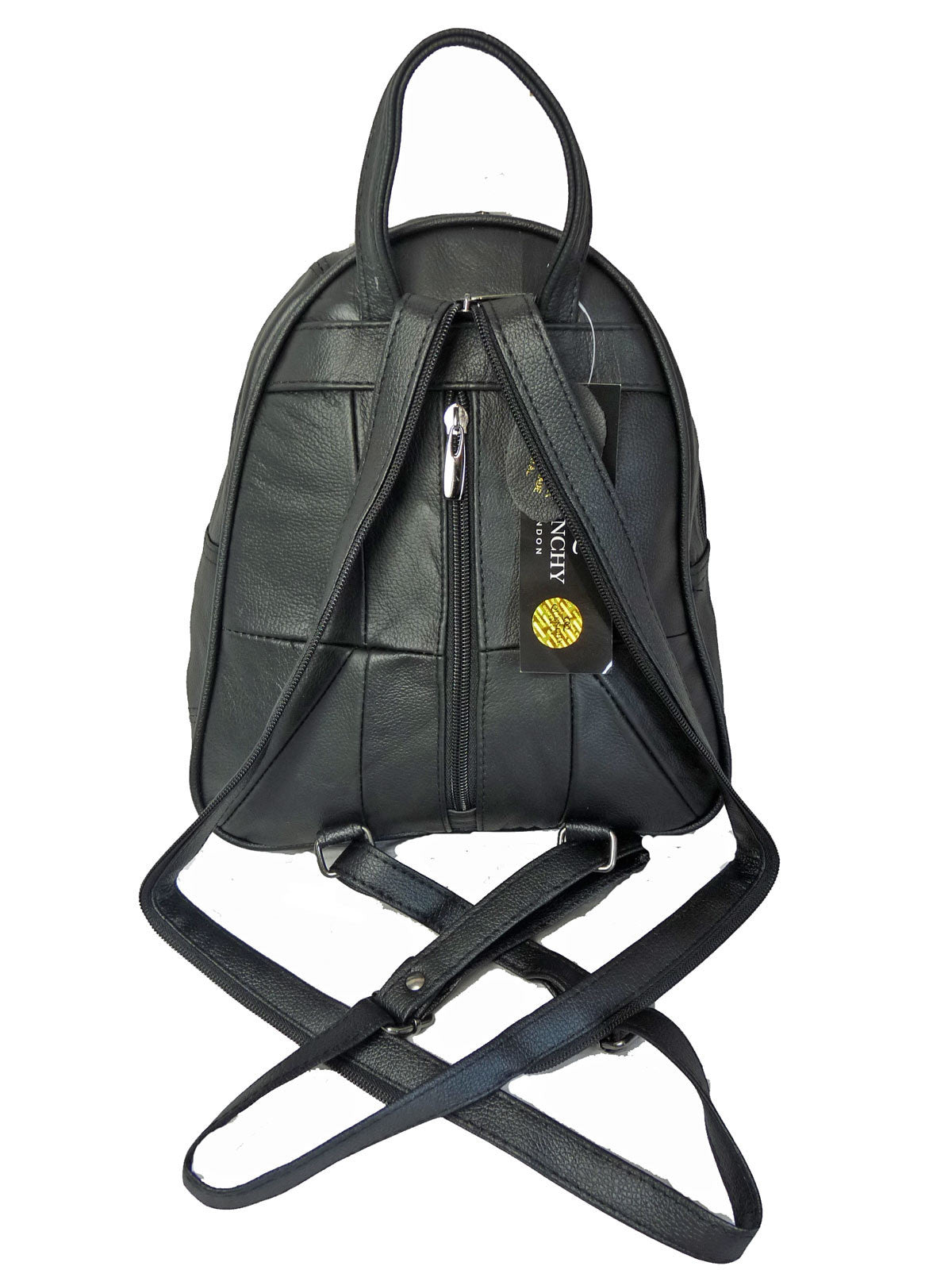 Leather Backpack Rucksack Small Medium Size QL748K - Quenchy London