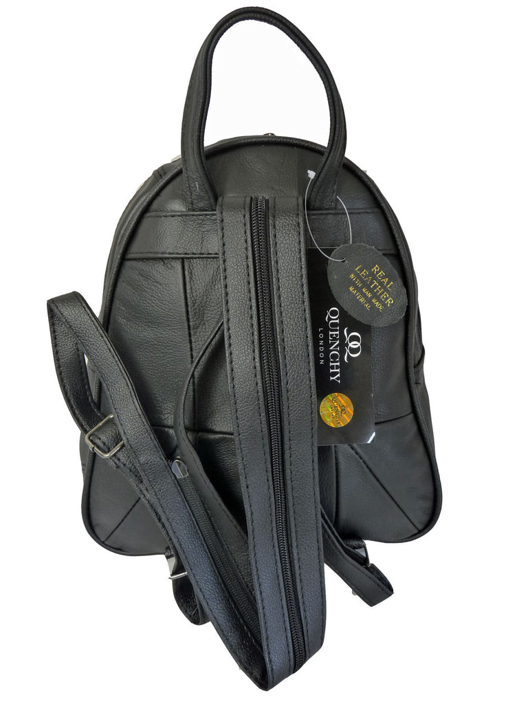 Leather Backpack Rucksack Handbag QL748b2 Back View 2
