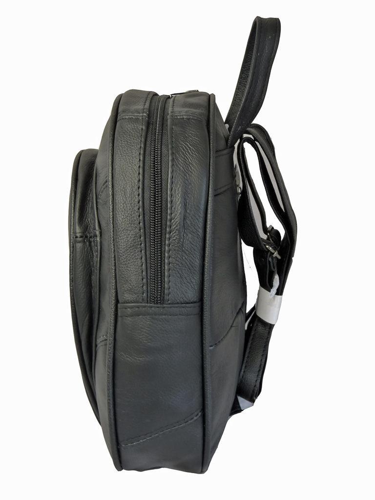 Leather Backpack Rucksack Handbag QL748 S Side View