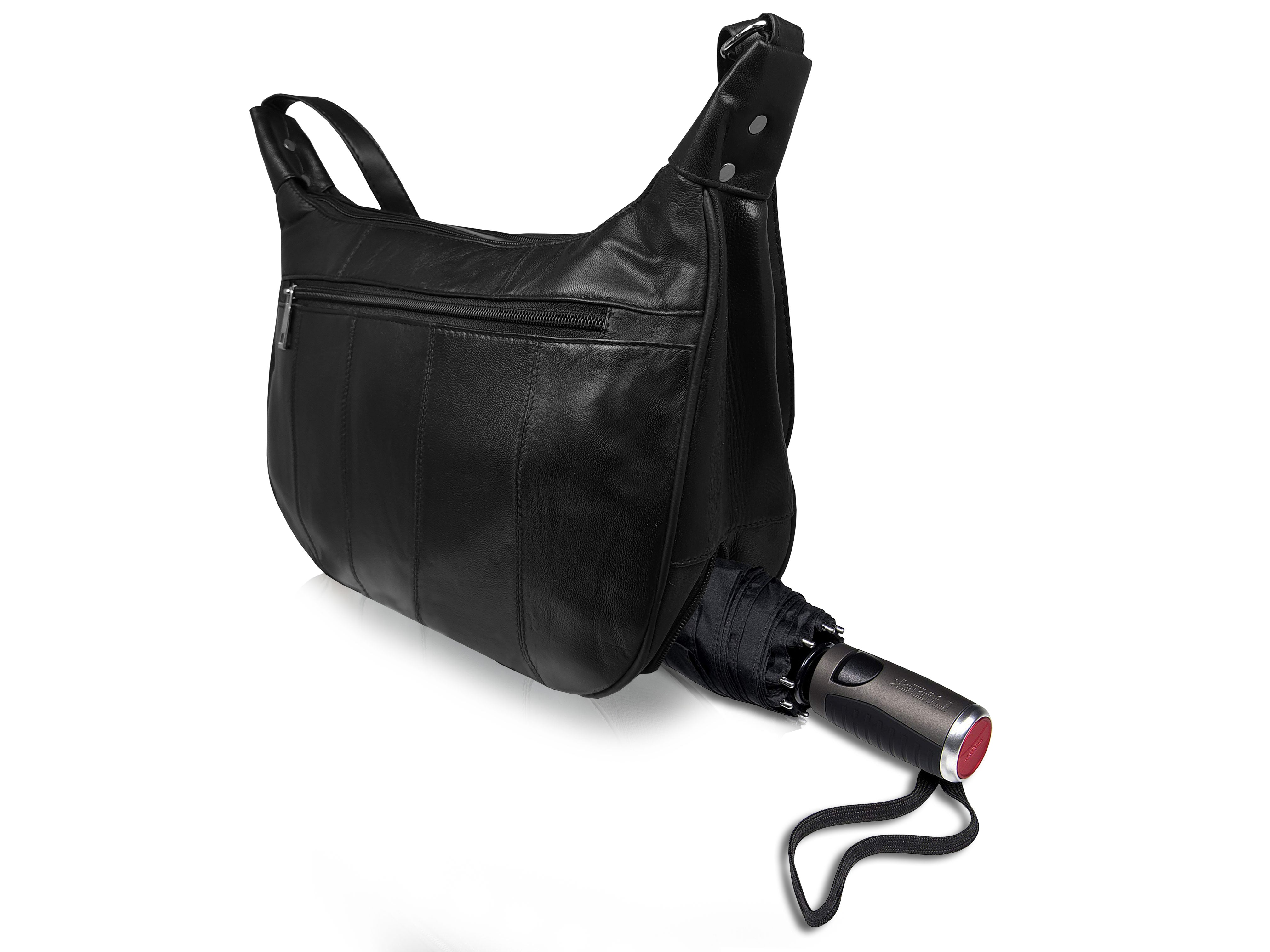 Ladies Leather Handbag Cross Body Single Strap Shoulder Hand Bag 4 Pockets Ql171