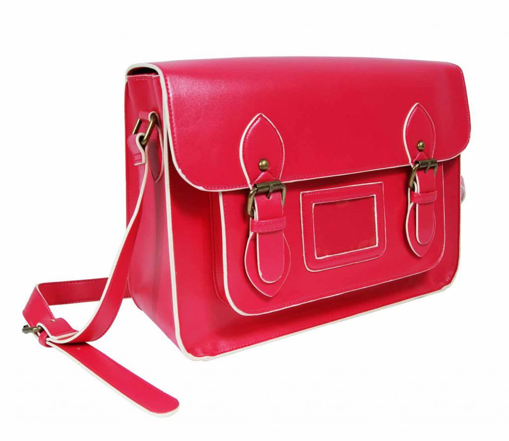 Patent Pu Leather Girls Cross Body Bag Classic Retro Bags Pink 525