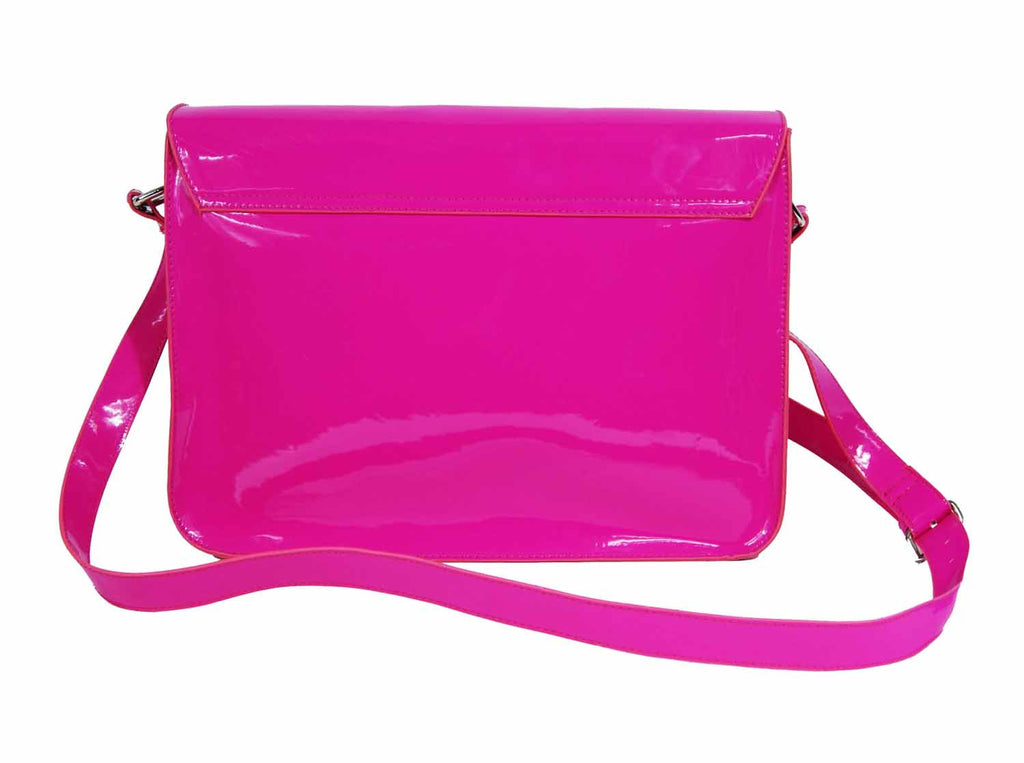 School Satchel Pu Leather QL525F rear view