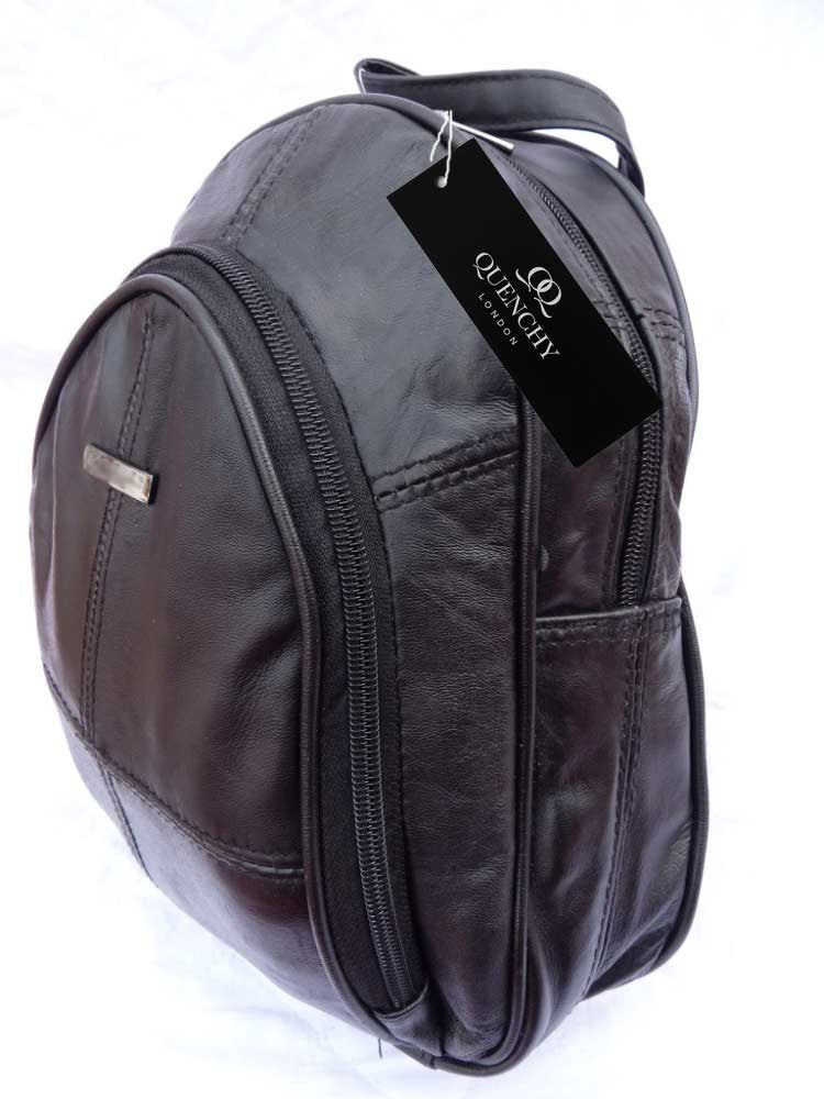 Soft Leather Backpack Rucksack Ladies Womens QL948
