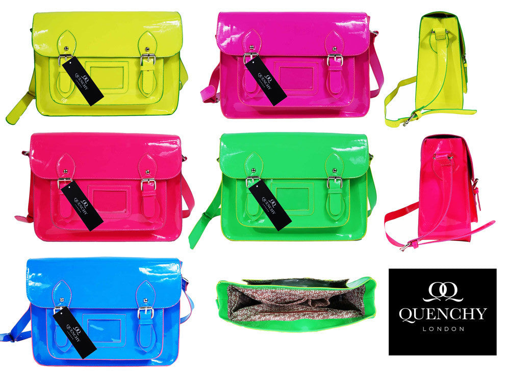 Patent Satchel - All Five Colours