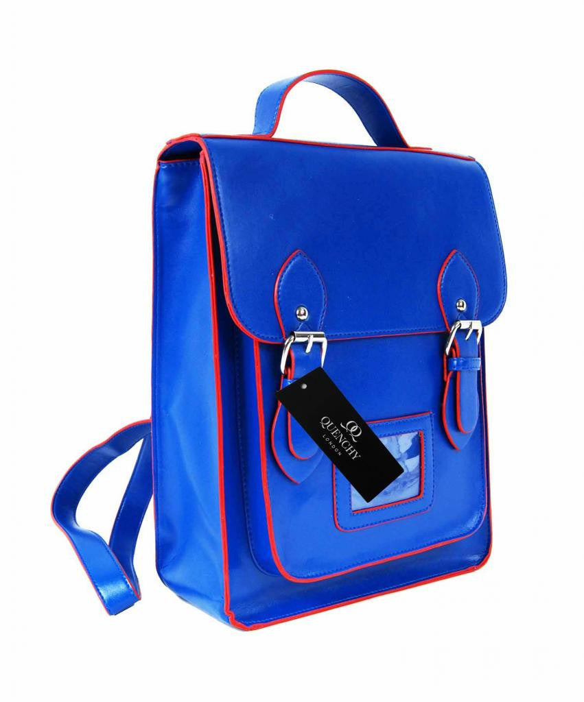 Satchel Backpacks Rucksack Bag School Bags Pvc Leather Q8207n side view
