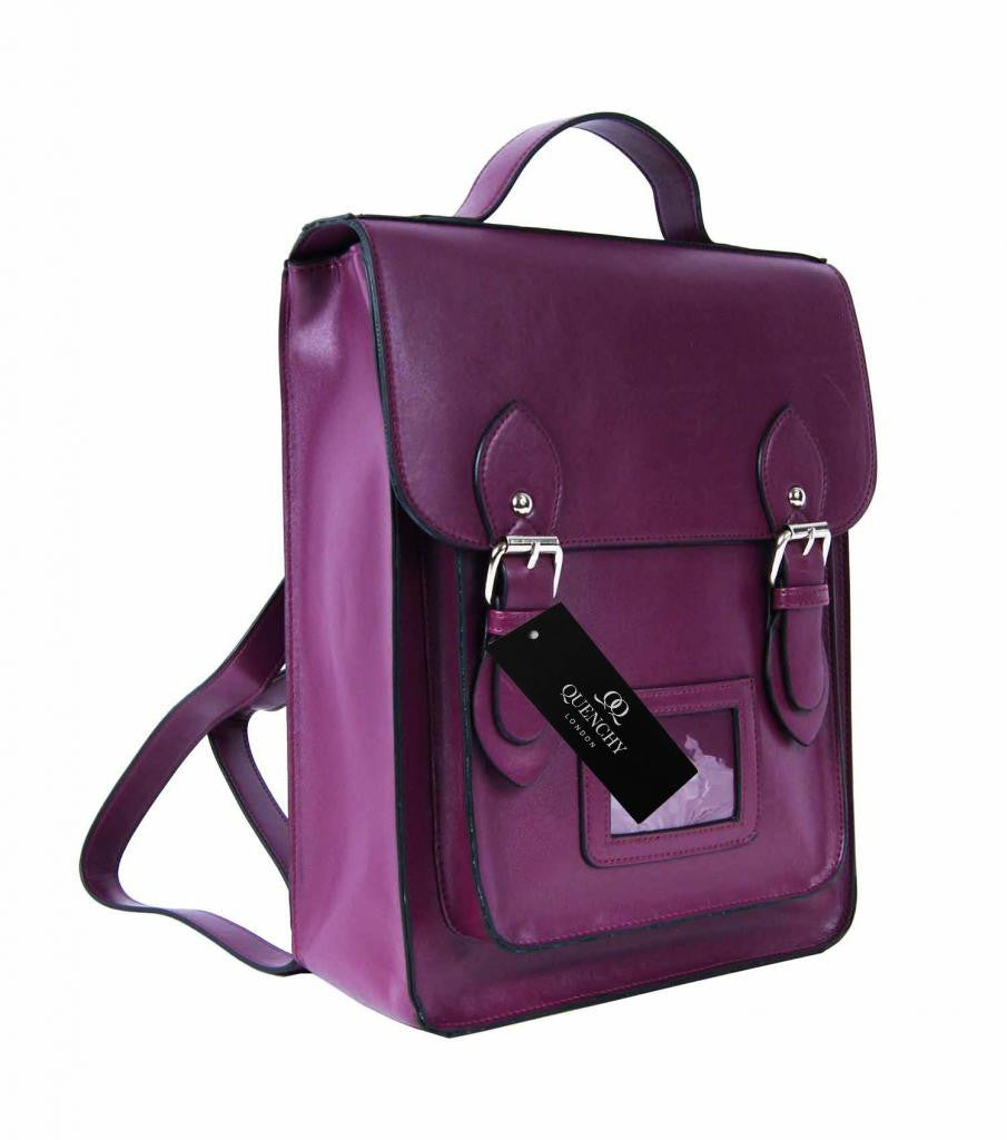 Satchel Backpacks Rucksack Bag School Bags Pvc Leather Q8207Pu side view