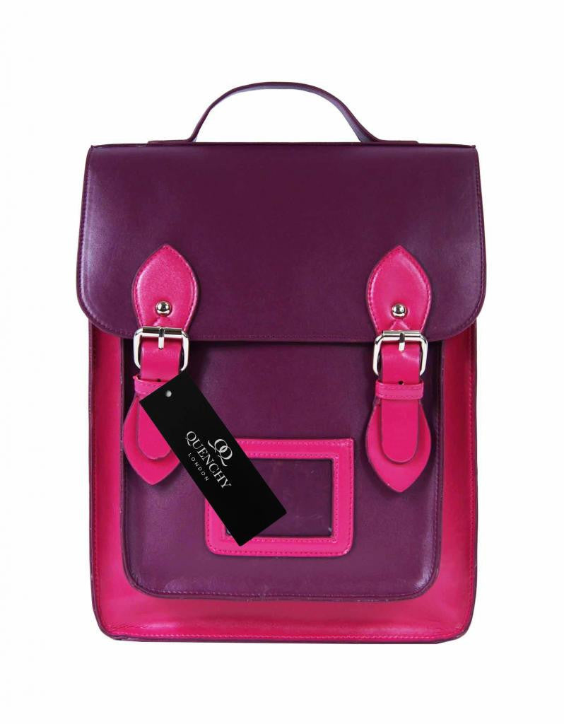 Girls Satchel Backpacks Rucksack Bag School Bags Pvc Leather Q8207PuP