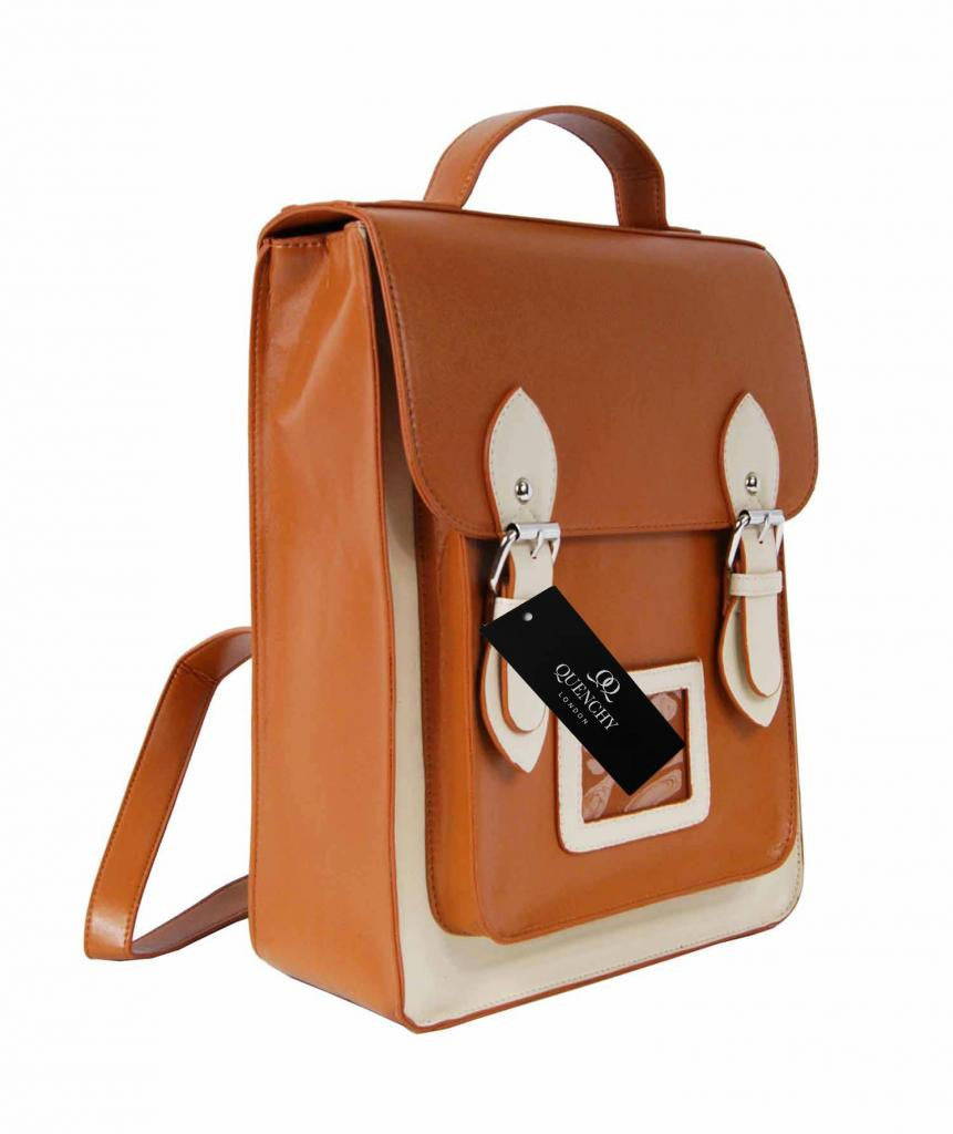 Satchel Backpacks Rucksack Bag School Bags Pvc Leather Q8207TC side view
