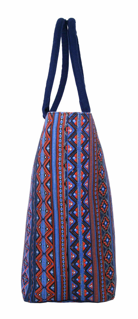Tote Shopping Beach Handbag Aztec Orange QL3154Oe