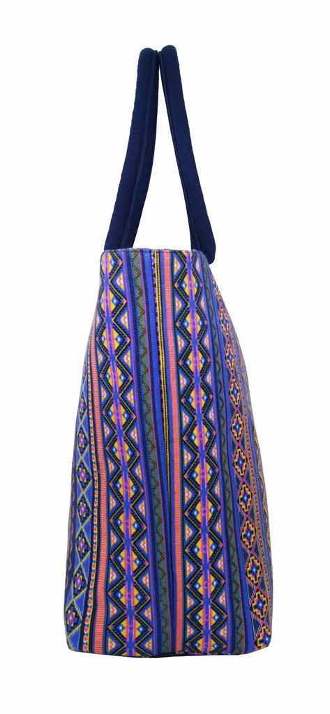 Tote Shopping Beach Handbag Aztec Pink QL3154Pe